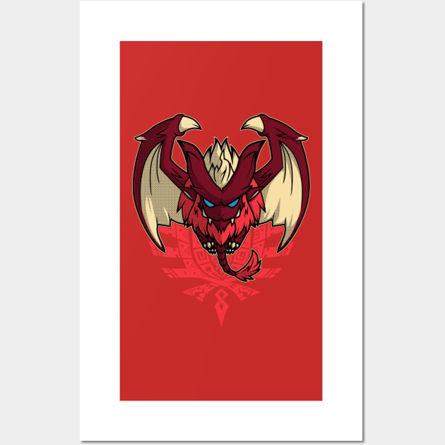 Teostra | Monster Hunter Wall Art by YhaniDoriasArts